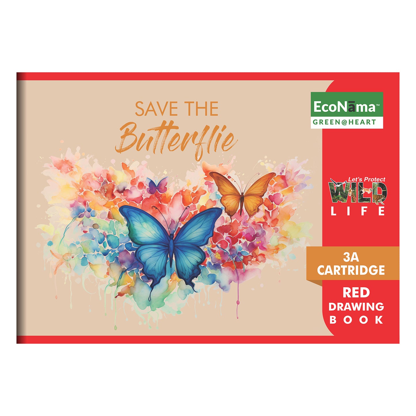 ECONAMA Drawing Book - 3A (Red)