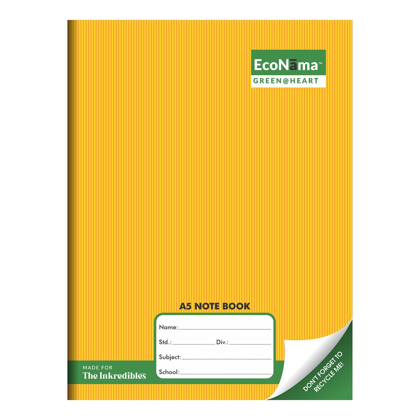 ECONAMA King A5 - 3 in 1 Notebook