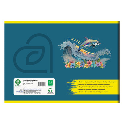 ECONAMA Drawing Book - 3A Jumbo (Yellow)