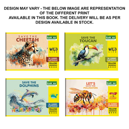 ECONAMA Drawing Book - 3A Jumbo (Yellow)