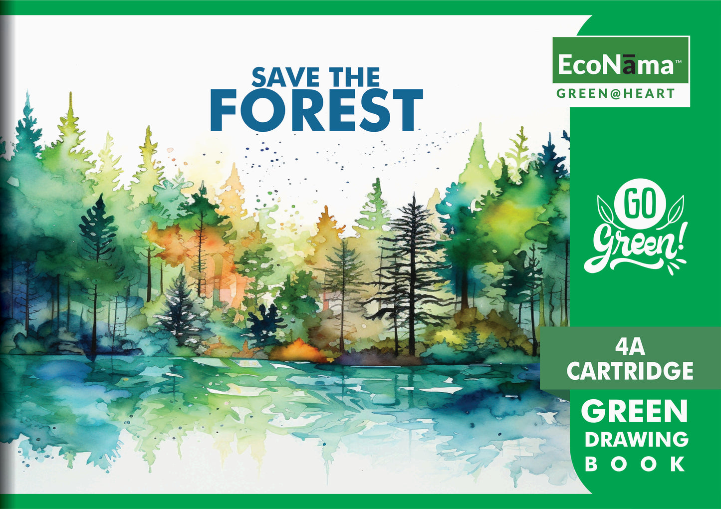 ECONAMA Drawing Book - 4A (Green)