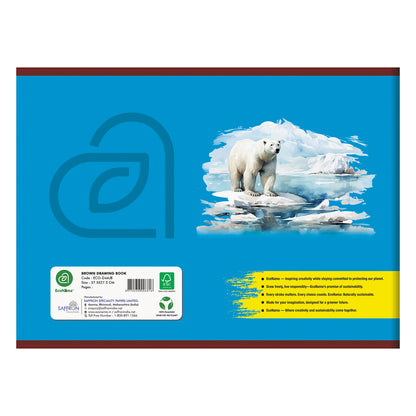 ECONAMA Drawing Book - 4A Jumbo (Brown)